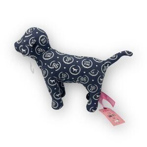 Victoria's Secret Love PINK University 86 Collectible Stuffed Plush Dog Blue NWT